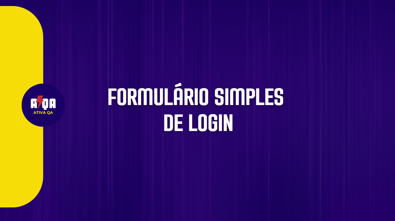 Formulário de login
