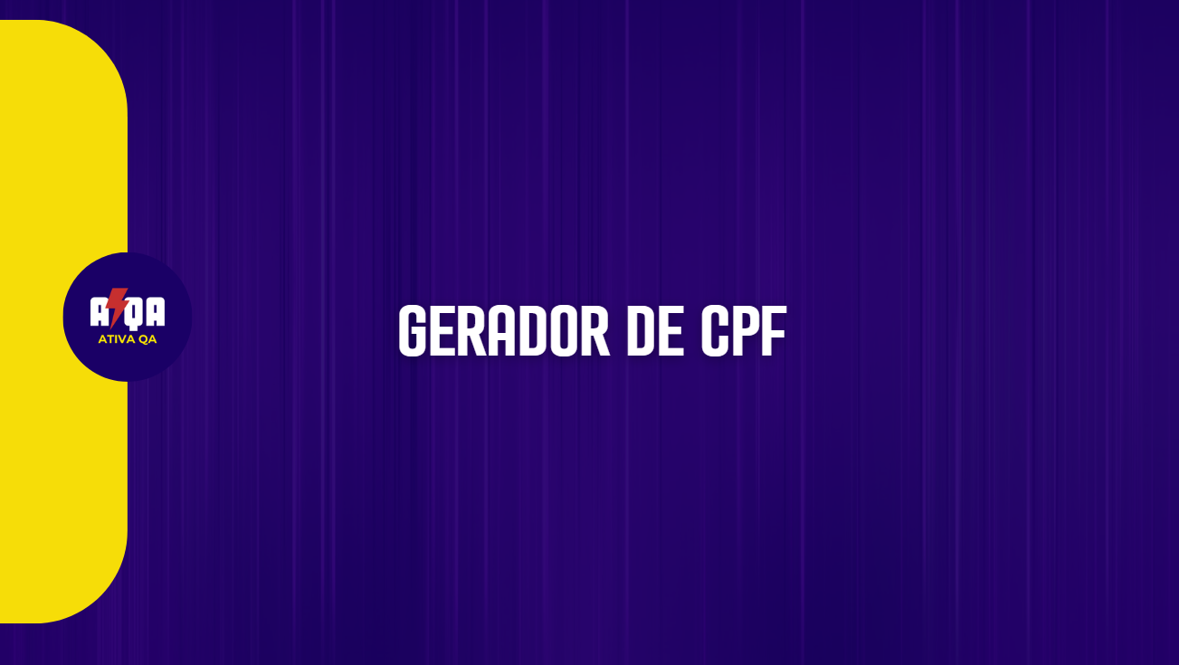 Gerador de cpf